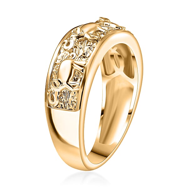EverTrue Living Creature Ring In 18K YG Plated Bronze