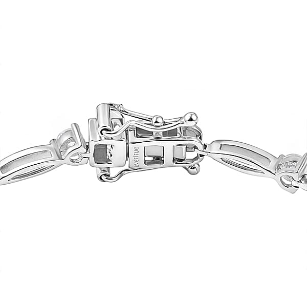 EverTrue Moissanite 1.50 Ctw Bracelet In Platinum Bond (8.00 In)