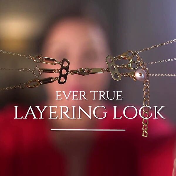 EverTrue Set Of 3 Jewelry Layering Lock Hearts Lobster Clasps With Spring Ring Lock In ION Plated YG Stainless Steel (1pcs 3row 1pcs 4row 1pcs 5row) Jewelry Closure Lobster Locks