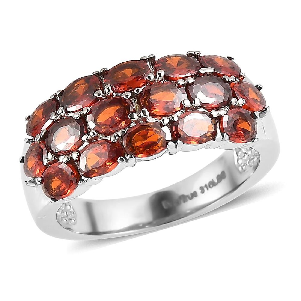 EverTrue Simulated Red Diamond Ring in Stainless Steel 3.50 ctw