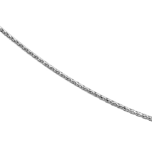 Fancy Foxtail Chain Necklace In 950 Platinum 2.85 Grams 20 Inches