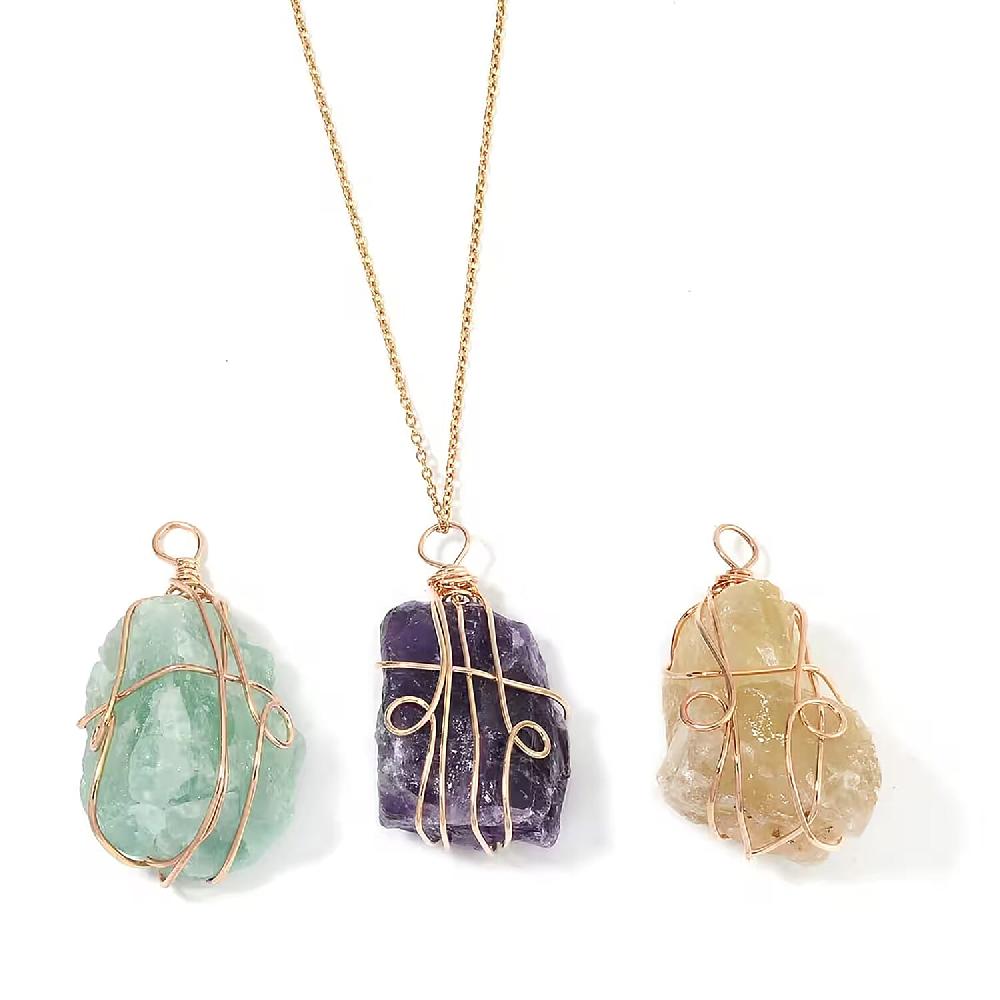 Fluorite Amethyst and Citrine 294.00 ctw Pendant in Goldtone with ION Plated Yellow Gold Stainless Steel Necklace 20-22 Inches