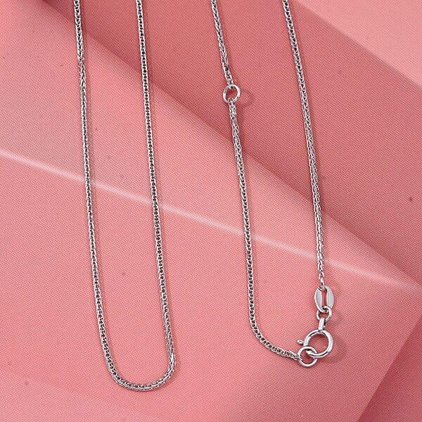 Foxtail Chain Necklace In 950 Platinum 2.85 Grams 20 Inches