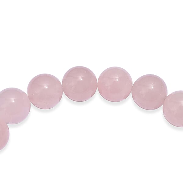 Galilea Rose Quartz 148.00 Ctw Beaded Stretch Bracelet