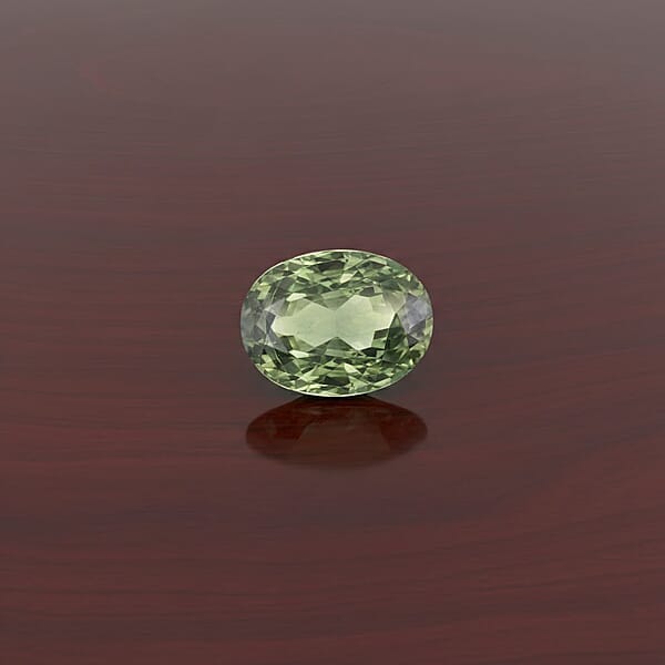 Gem Hunter Collection AAAA Natural Green Sapphire (Ovl Free Size) 1.00 Ctw