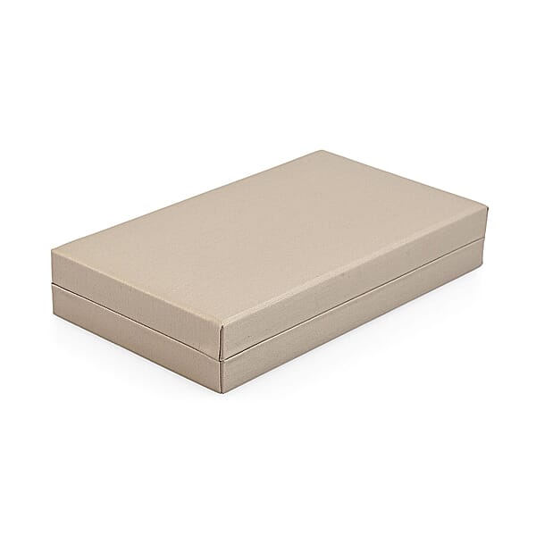 Golden Faux Leather And Rose Red Velvet LED Light Packaging Box
