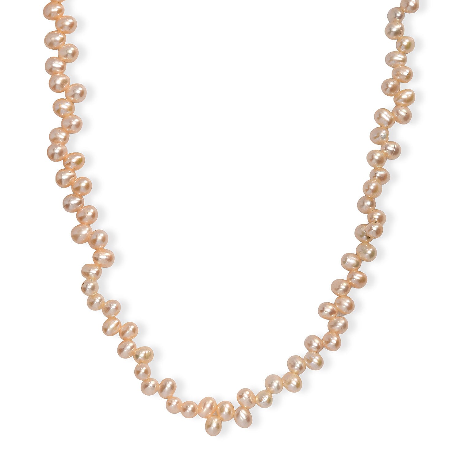 Golden Fresh Water Pearl Dancing Bubbles Necklace in 18K Vermeil Yellow Gold Over Sterling Silver 18 Inches