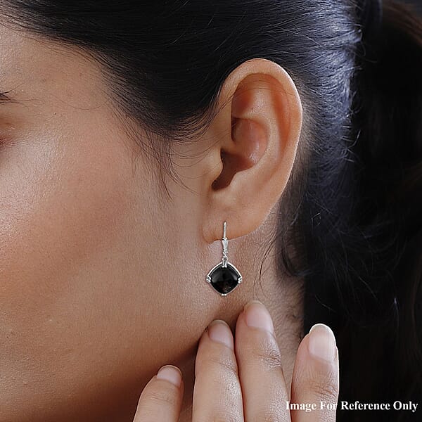 Golden Sheen Moonstone 16.00 Ctw Dangling Earrings In Platinum Over Sterling Silver