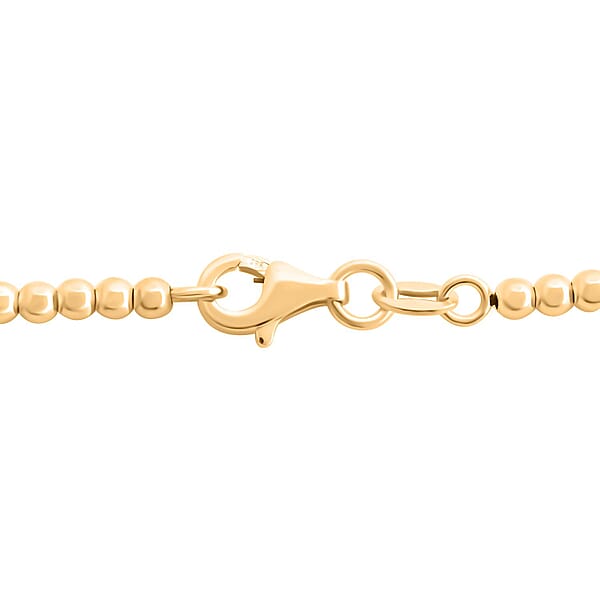 Graduated Bolle Italian 14K Yellow G9old Necklace 18 Inches 5.08 Grams