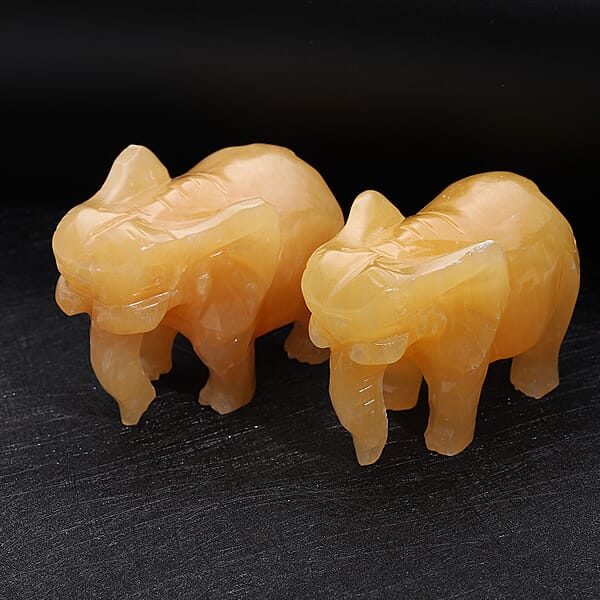Hand Carved Elephant In Serpentine (3198ctw) Home Decor Figurine Decorative Figurine Living Room Decor