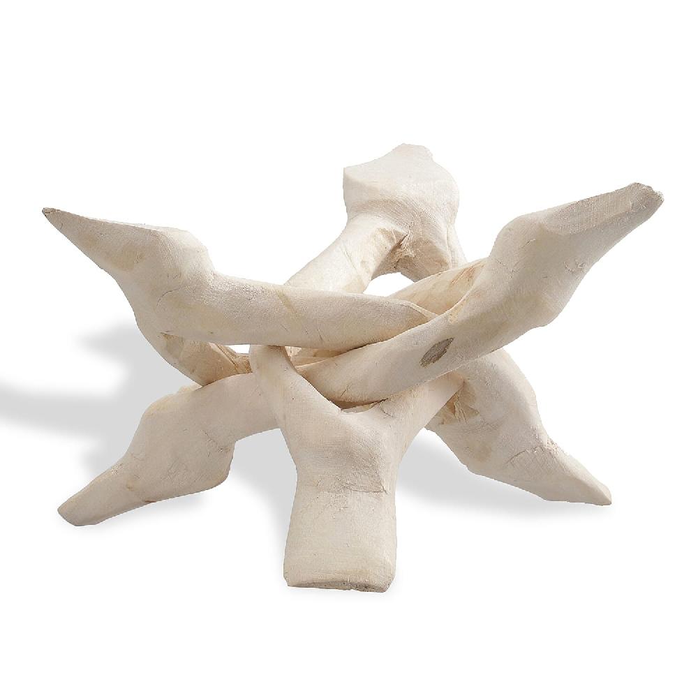 Handcrafted Natural Color Wooden Tripod Cobra Stand