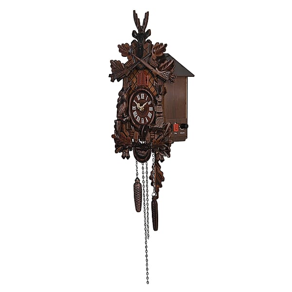 Handcrafted Vintage Pendulum Quartz Movement Reindeer Wall Clock With Sound (Battery Not Included)