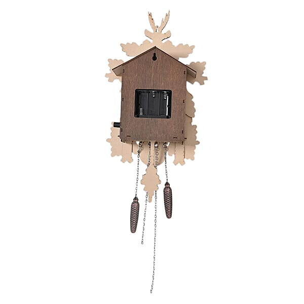 Handcrafted Vintage Pendulum Quartz Movement Reindeer Wall Clock With Sound (Battery Not Included)