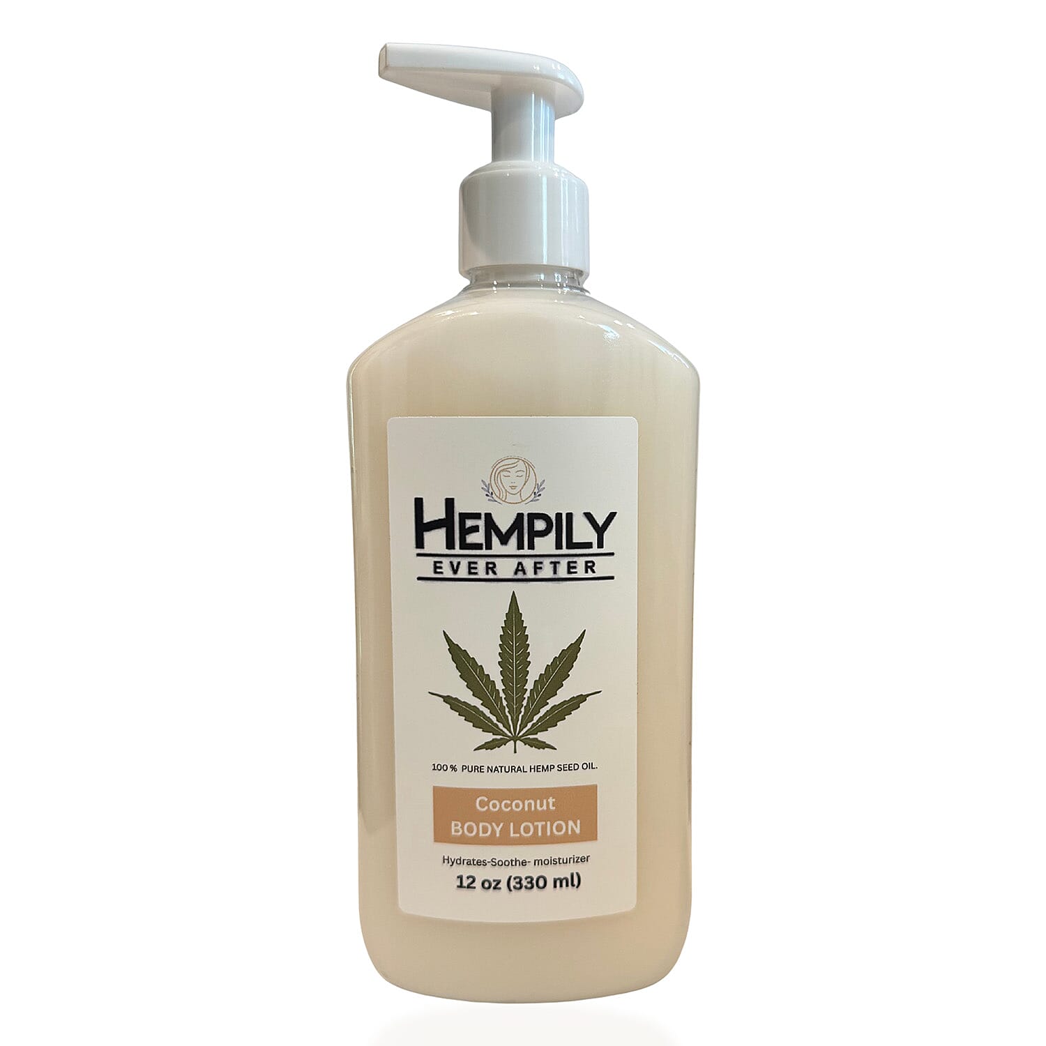 Hempily Ever After Pure Hemp Seed Oil Body Lotion- Coconut (12oz)