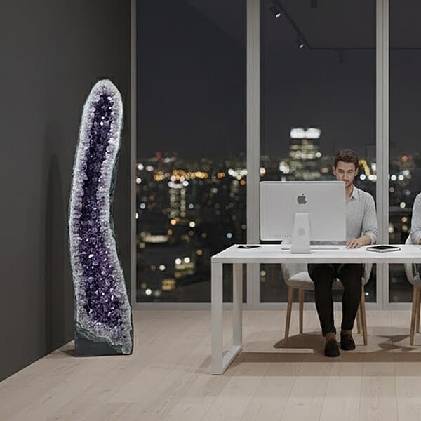 Home And Office Decor Uruguayan Amethyst Geode On Wooden Base - 269 Lbs (57x11)
