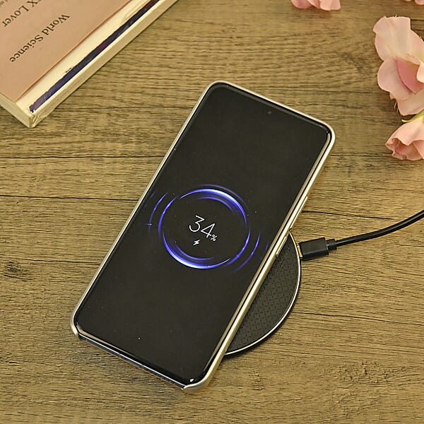 Homesmart 15W Wireless Fast Charger With 3.28 Feet USB Cable - Black Portable Ultra Thin Fast Charging Pad With Indicator Lights