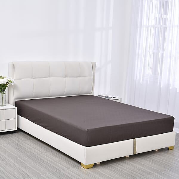 Homesmart Brown Embossed 6pcs Polyester Sheet Set - Queen Bed Sheets Fitted Sheet Bed Sheet Set Microfiber Sheets