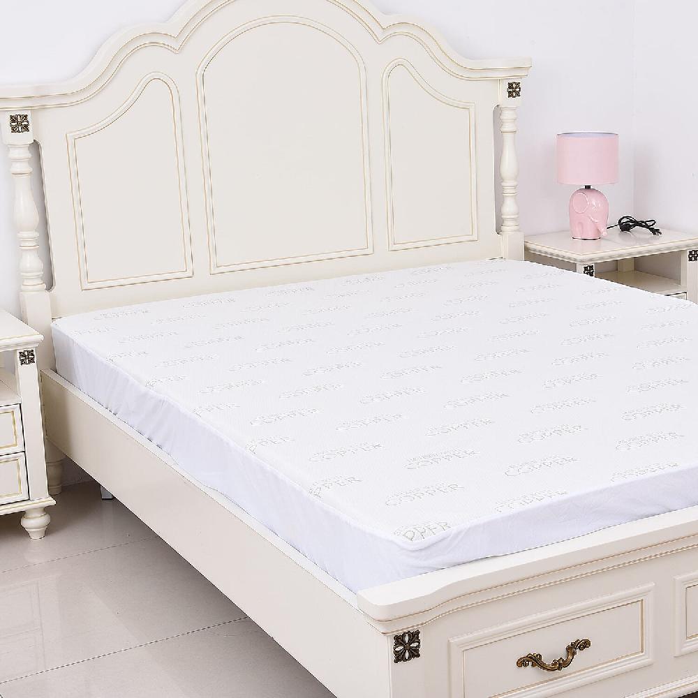 Homesmart Copper Infused Jacquard Mattress Protector Cover King Size