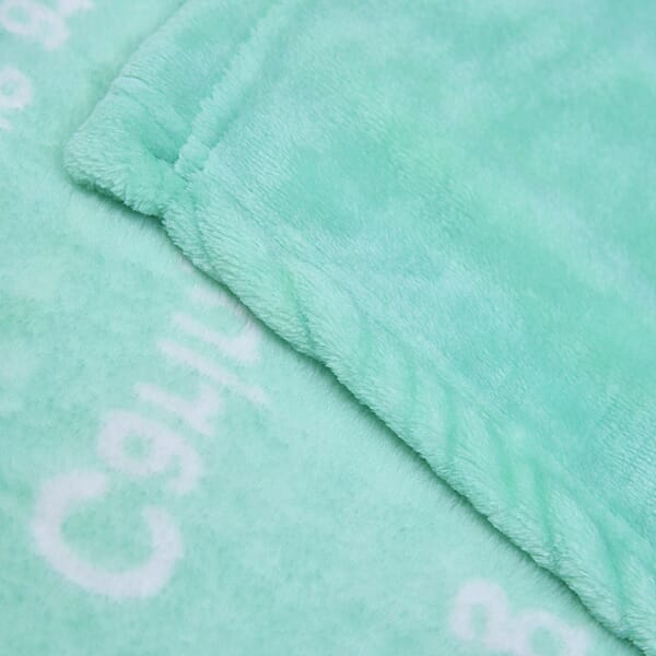 Homesmart Green Best Friend Message Printed Flannel Blanket Soft Blanket Bed Throws Cozy Blanket Throw Blanket