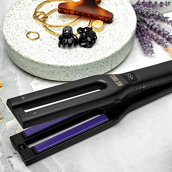 Hot Tools Pro Signature Dual Plate Charcoal Ceramic Flat Iron