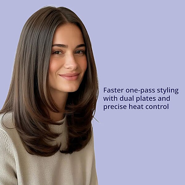 Hot Tools Pro Signature Dual Plate Charcoal Ceramic Flat Iron