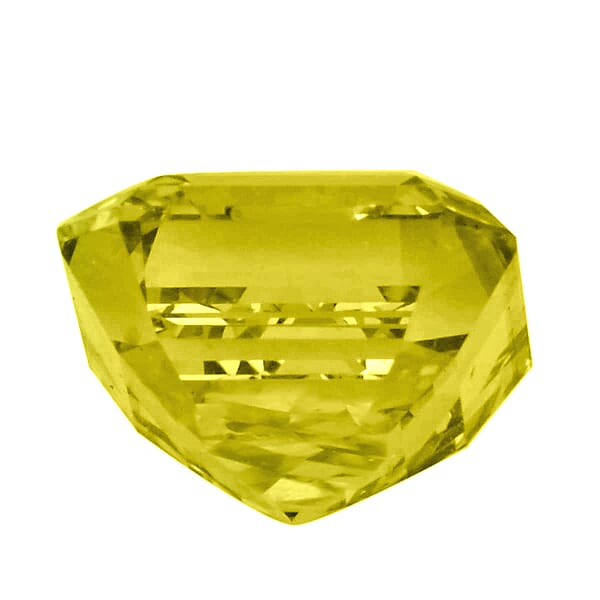 IGI Certified 1.00 Ctw Lab Grown Yellow Diamond Loose Gemstone – VS2 (Square Cushion Cut)