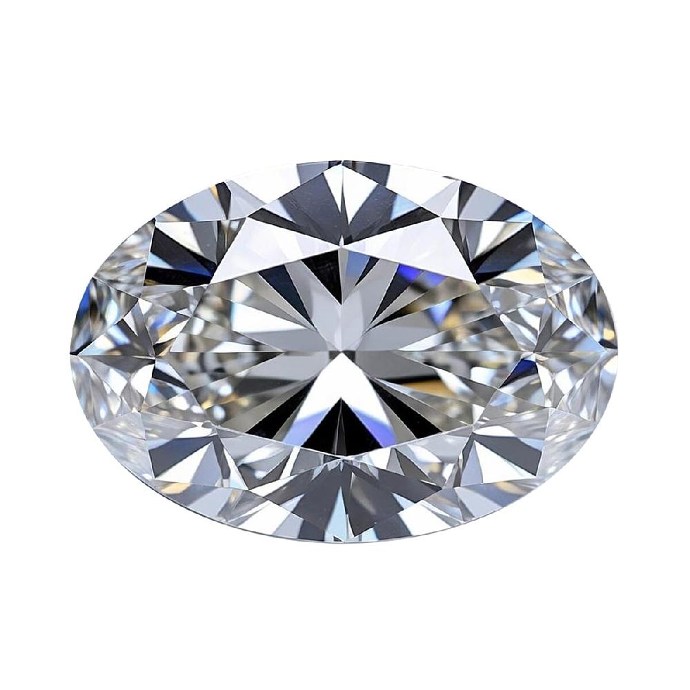 IGI Certified 3.00 ctw Oval Lab Grown Diamond Loose Gemstone – H VS2 (10.1x7.6mm)