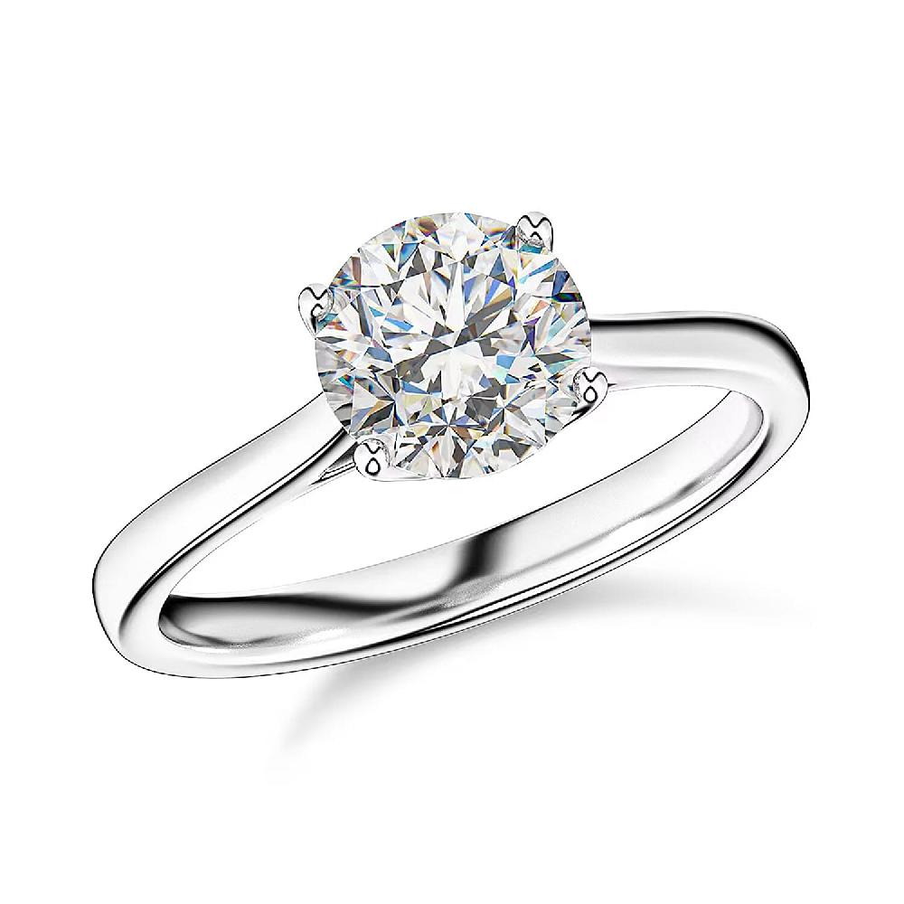 IGI Certified 950 Platinum Heart & Arrow Cut Luxuriant Lab Grown Diamond (E-F VS) Ring (4.80 g) 2.00 ctw