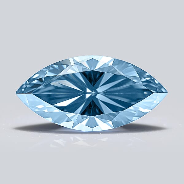 IGI Certified Luxuriant Lab Grown Blue Diamond (VS2) (Mrq Mix Mix) 2.00 Ctw