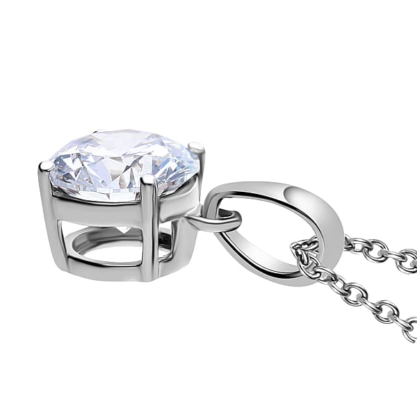 IGI Certified Luxuriant Lab Grown Diamond E-F VS 1.50 Ctw Pendant Necklace In 950 Platinum 20 Inches