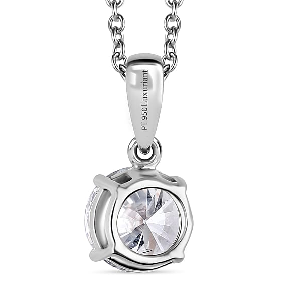 IGI Certified Luxuriant Lab Grown Diamond E-F VS 1.50 Ctw Pendant Necklace In 950 Platinum 20 Inches