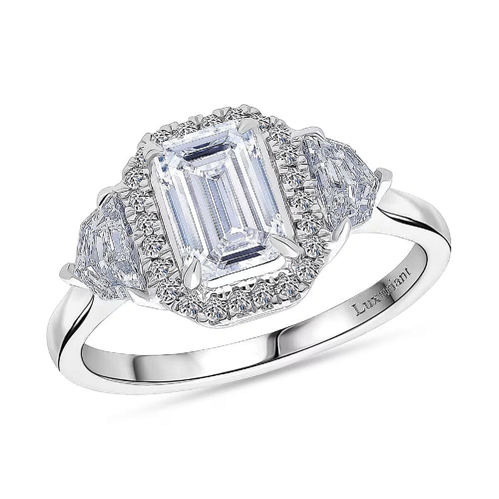 IGI Certified Luxuriant Lab Grown Diamond E-F VS 2.00 ctw Ring in 950 Platinum 5.75 Grams