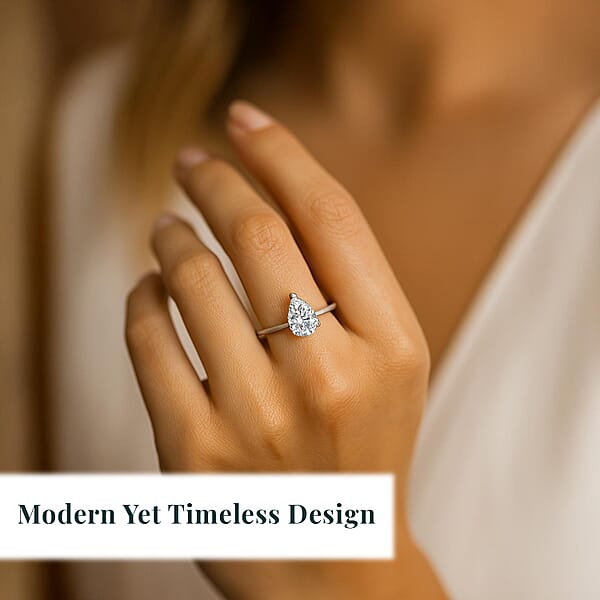 IGI Certified Luxuriant Lab Grown Diamond E-F VS 2.00 Ctw Ring In 14K White Gold (Del. In 10-12 Days)