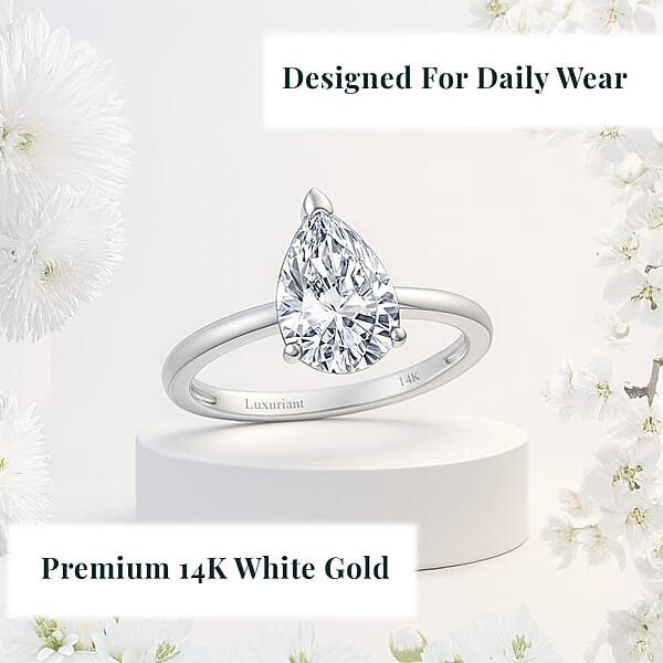 IGI Certified Luxuriant Lab Grown Diamond E-F VS 2.00 Ctw Ring In 14K White Gold (Del. In 10-12 Days)