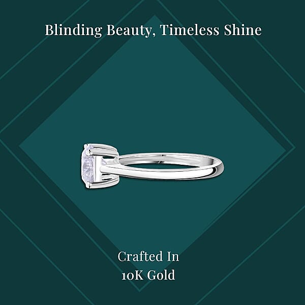 IGI Certified Luxuriant Lab Grown Diamond E-F VS 3.00 Ctw Solitaire Ring In 10K White Gold (Del. In 10-12 Days)