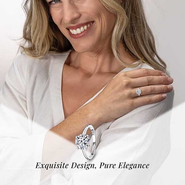 IGI Certified Luxuriant Lab Grown Diamond G VS2 3.00 Ctw Solitaire Ring In 950 Platinum 4.75 Grams