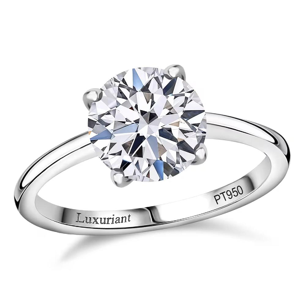 IGI Certified Luxuriant Lab Grown Diamond G VS2 3.00 ctw Solitaire Ring in 950 Platinum 4.75 Grams