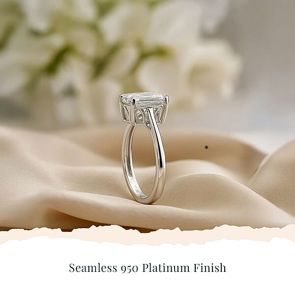 IGI Certified Luxuriant Lab Grown Diamond G VS2 5.00 Ctw Ring In 950 Platinum (Size 8.0) 4.80 Grams