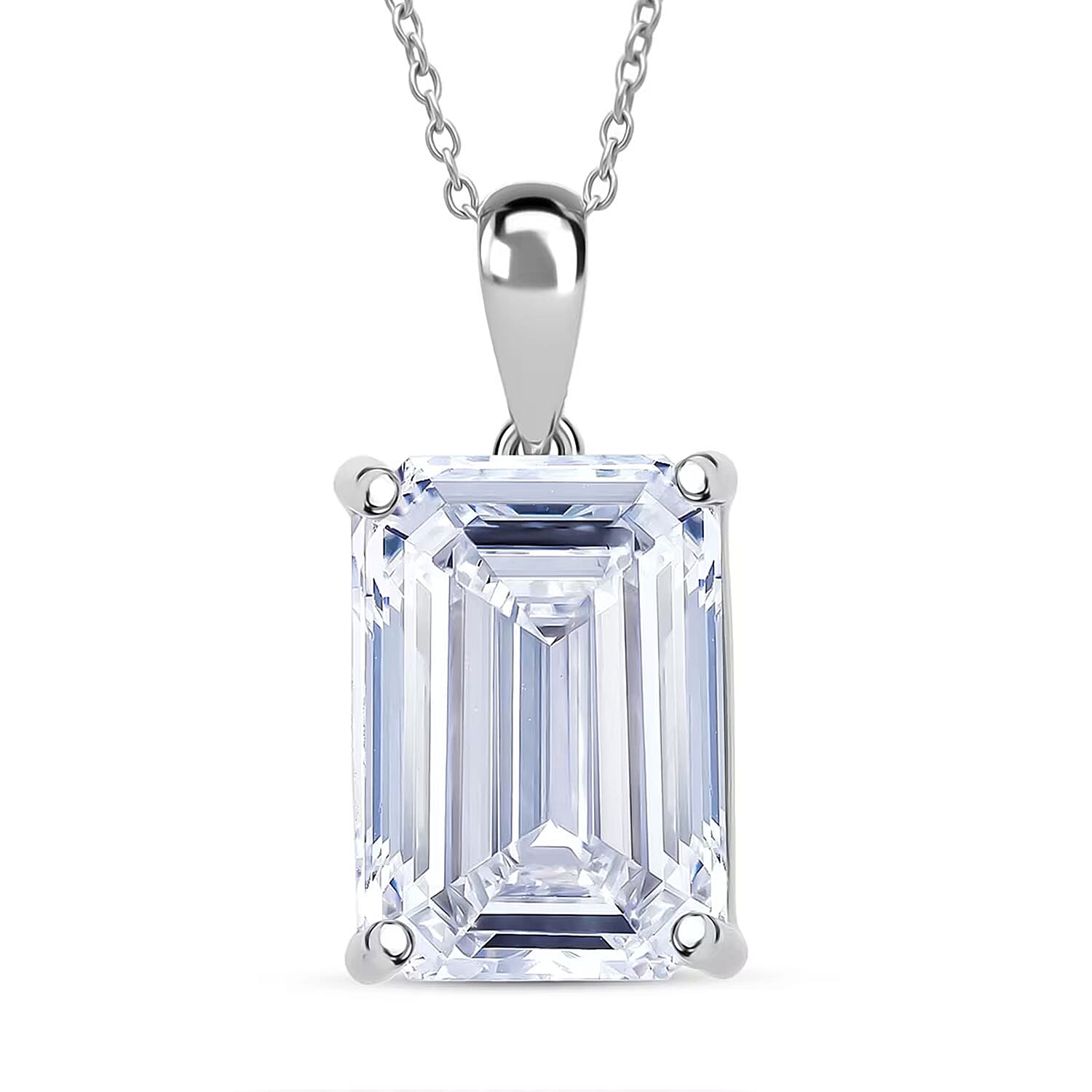IGI Certified Luxuriant Lab Grown Diamond Pendant Necklace in 950 Platinum 10.10 ctw (20 Inches) (G VS)