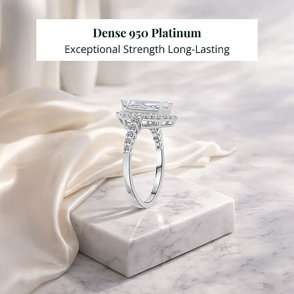 IGI Certified Luxuriant Lab Grown Diamond Ring In 950 Platinum 2.50 Ctw (E-F VS)