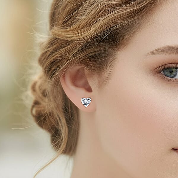 IGI Certified Luxuriant Lab Grown Diamond Solitaire Earrings In 950 Platinum 5.00 Ctw (E-F VS)