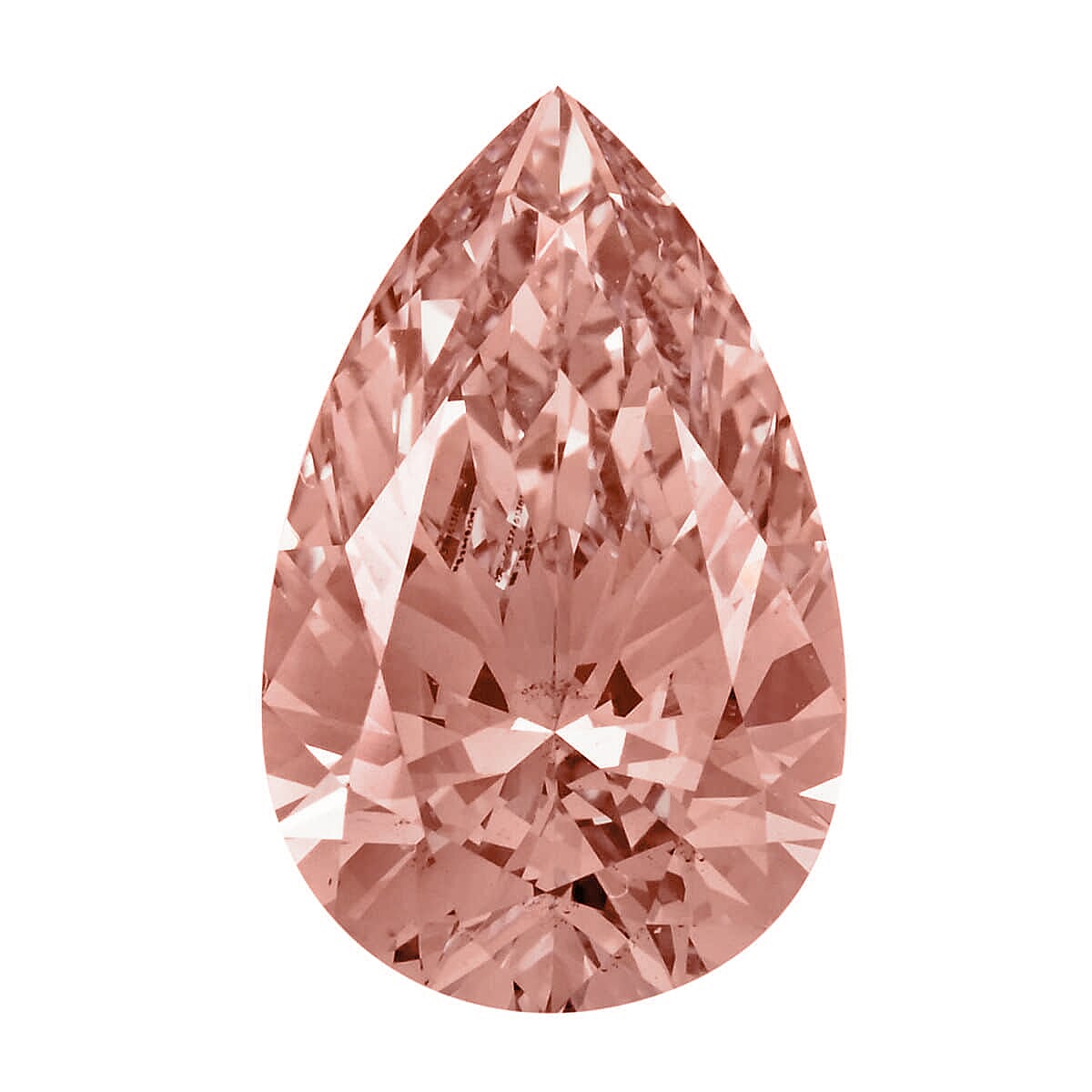 IGI Certified Luxuriant Lab Grown Pink Diamond (Pear Mix Brilliant Cut) (VS2) 2.00 Carat Total Weight