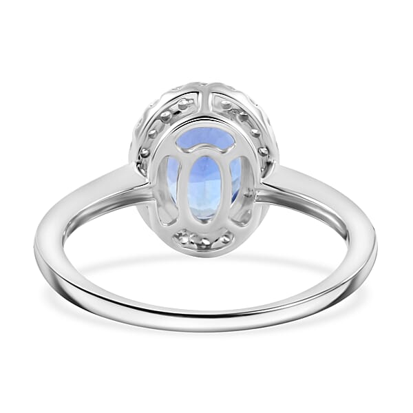 Iliana 18K White Gold AAA Tanzanite Diamond (G-H SI) Ring 1.85 Ctw