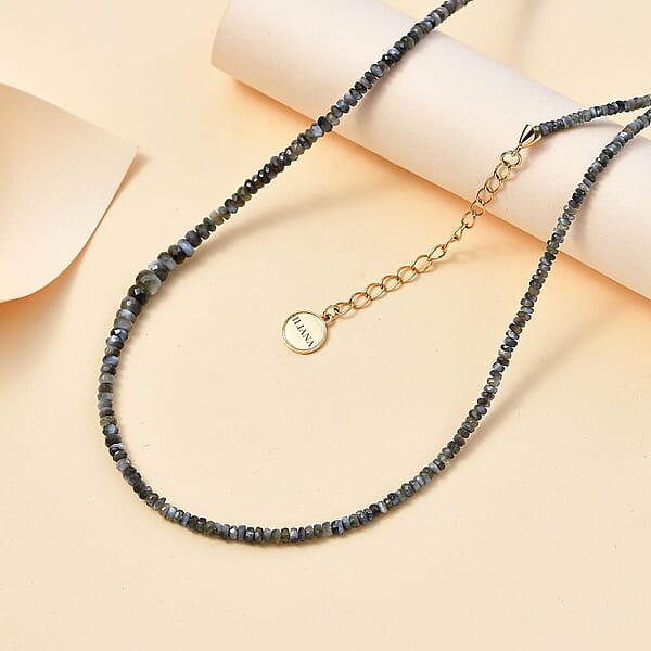 Iliana AAA Narsipatnam Alexandrite 30.00 Ctw Beaded Necklace 18-20 Inches In 18K Yellow Gold