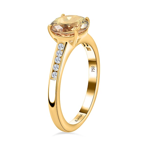 Iliana AAA Turkizite Diamond Ring In 18K Yellow Gold 2.40 Ctw