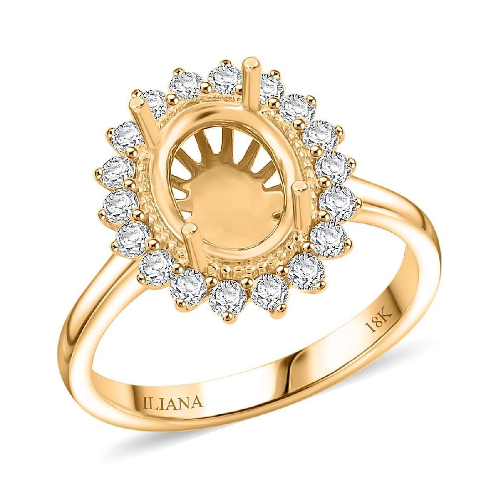 Iliana Mounting Ring in 18K Yellow Gold 4.81 Grams