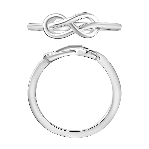 Infinity Ring In 10K White Gold 2.70 Grams (Del. In 10-12 Days)