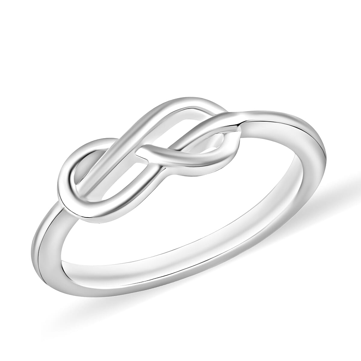 Infinity Ring in 10K White Gold 2.70 Grams (Del. in 10-12 Days)