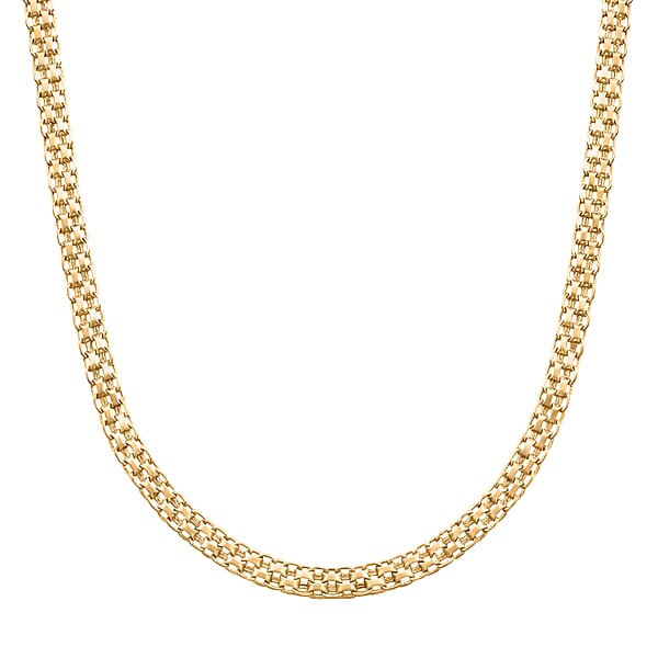 Italian 10K Yellow Gold Bismark Necklace (20 Inches) (5.23 Grams)