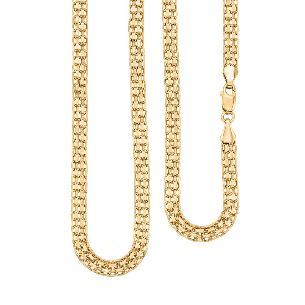 Italian 10K Yellow Gold Bismark Necklace (20 Inches) (5.23 Grams)